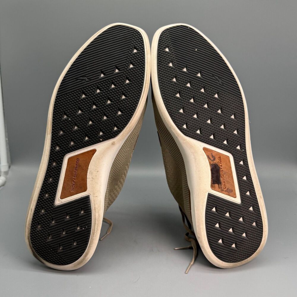 Wolf & Shepherd SwiftKnit Men's 11 Desert Tan Mesh Low Derby Sneakers Shoes - Picture 6 of 8